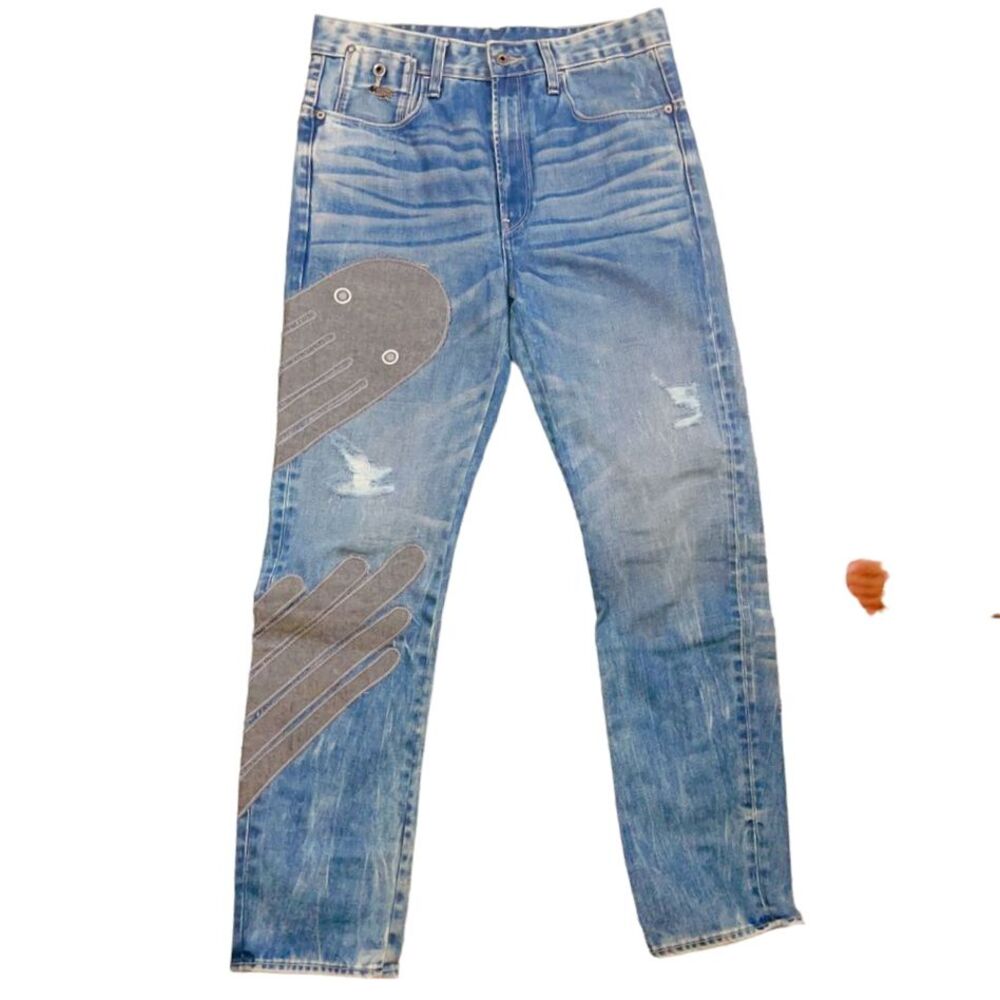 NWOT G-Star Raw Occopatch Super Slim Men's Blue Jeans For the‎ Ocean- 32*34"